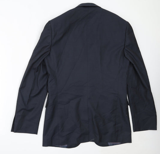 Taylor & Wright Mens Blue Polyester Jacket Blazer Size 38