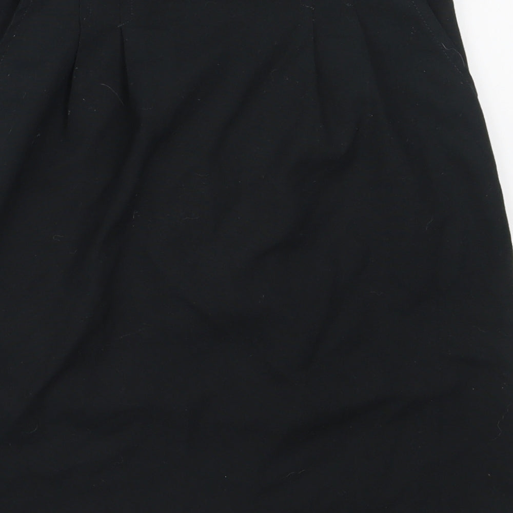 Back to Basix Womens Black Polyester Straight & Pencil Skirt Size 10