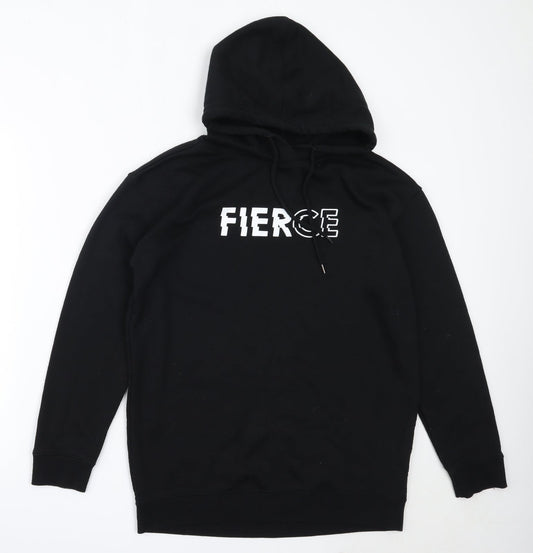 Primark Womens Black Cotton Pullover Hoodie Size S