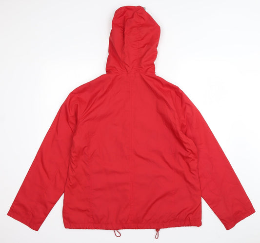 Evie Womens Red Jacket Size 16 Zip