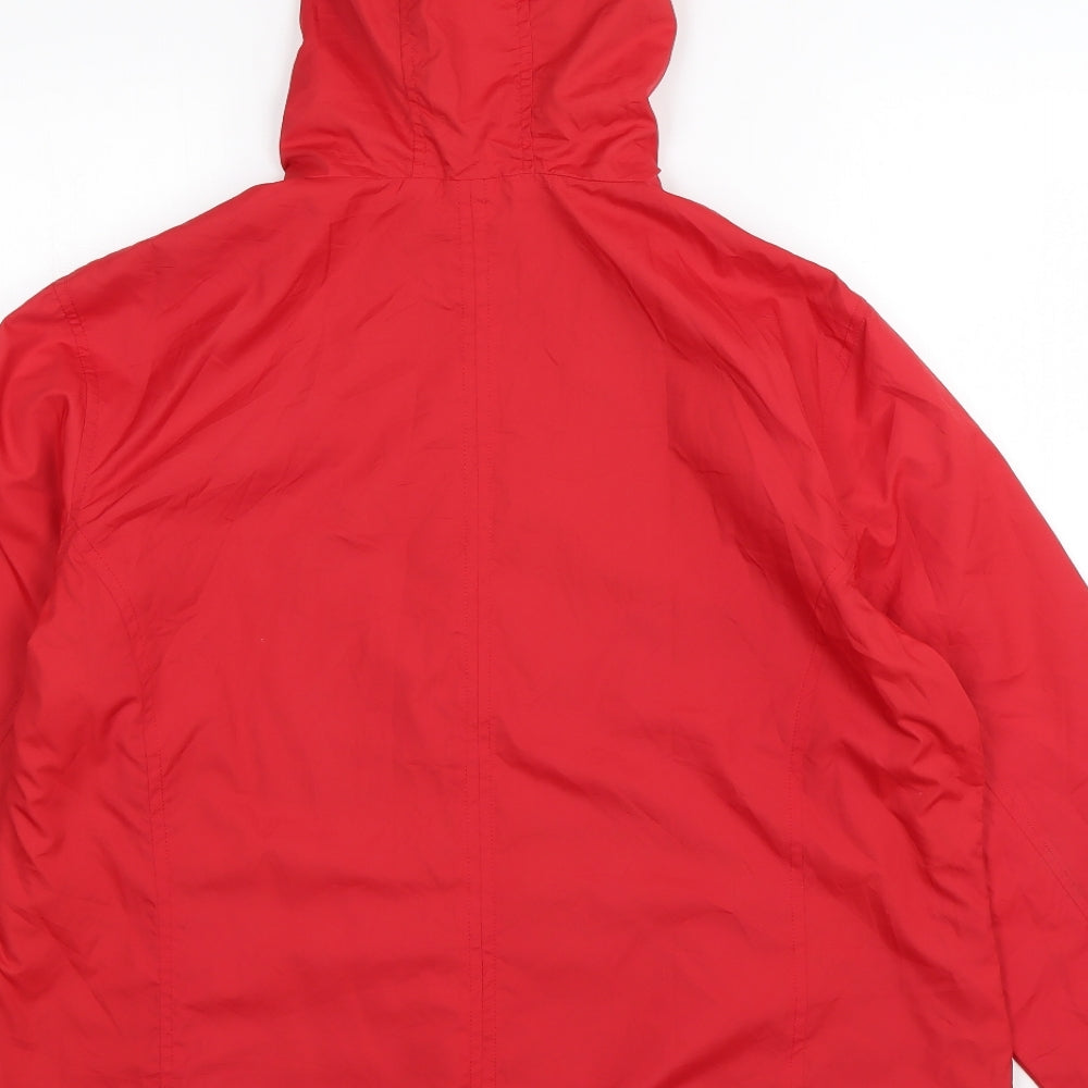 Evie Womens Red Jacket Size 16 Zip