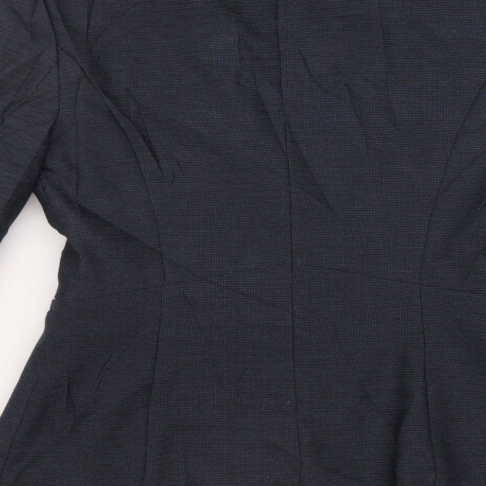 NEXT Womens Blue Polyester Jacket Suit Jacket Size 6