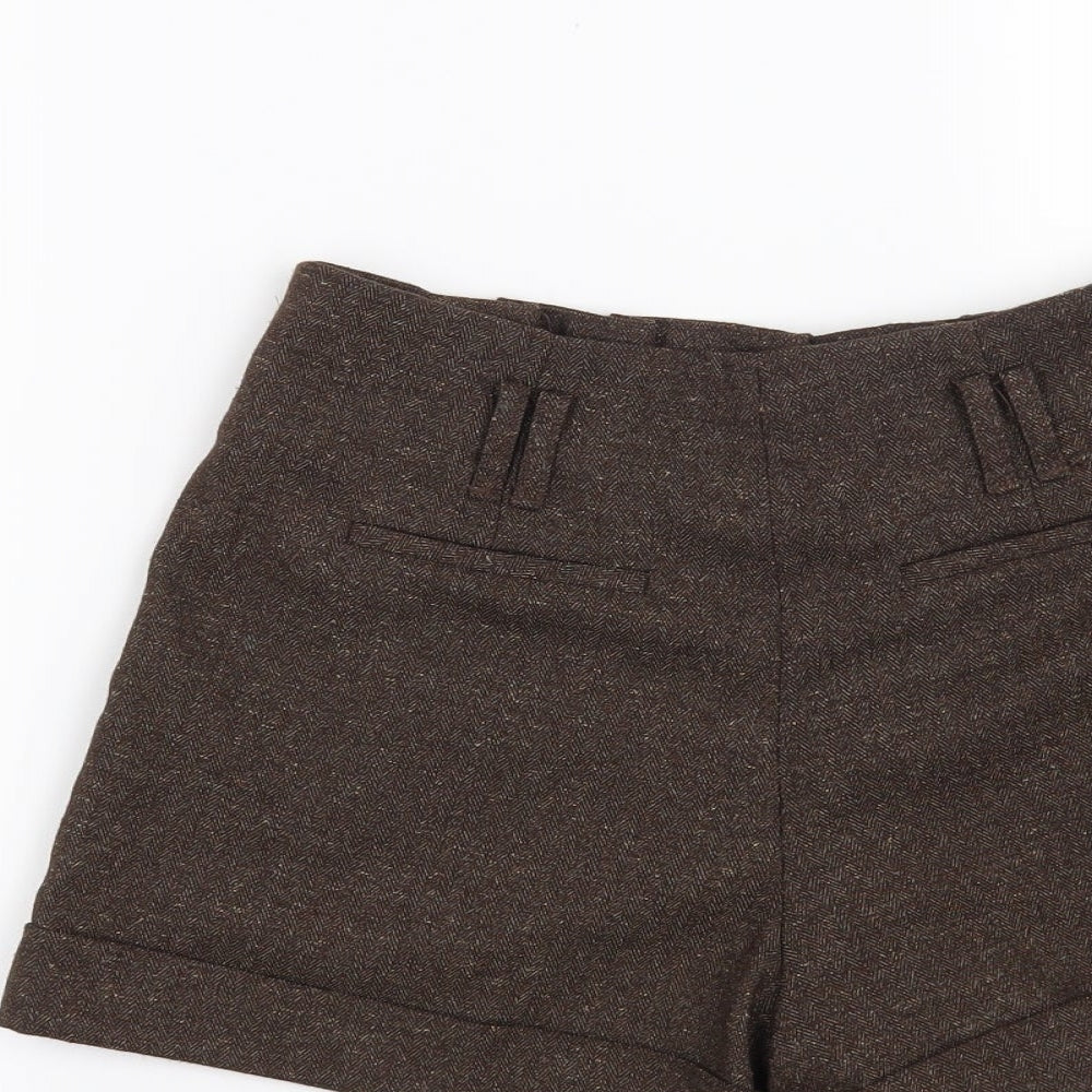 FOREVER 21 Womens Brown Polyester Hot Pants Shorts Size XS L4 in Regular