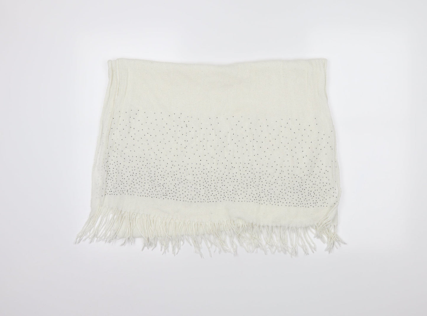 Preworn Womens Ivory Cotton Shawl/Wrap
