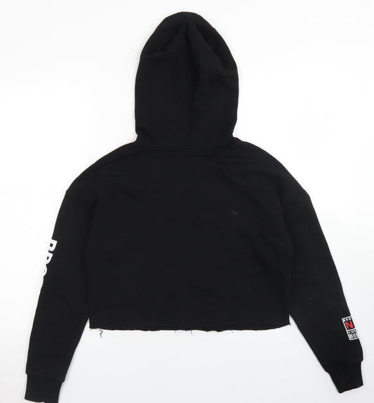915 Generation Girls Black Polyester Pullover Hoodie Size 12-13 Years - Cropped