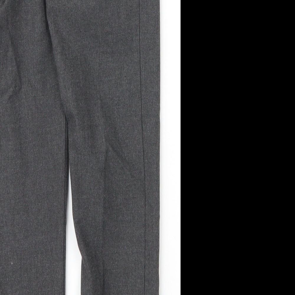 M&S Boys Grey Viscose Carpenter Trousers Size 10 Years Regular Zip