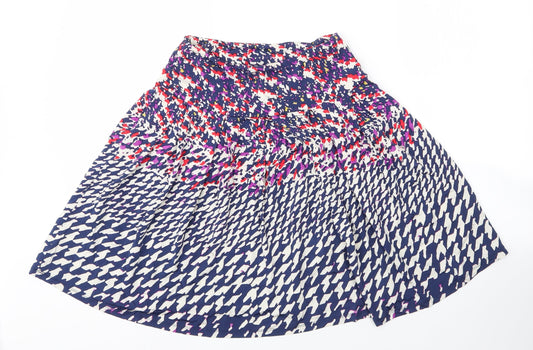 Leota Womens Blue Elastane A-Line Skirt Size XS