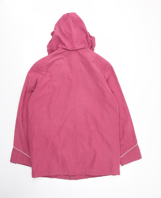 Balmoral Womens Pink Parka Coat Size 12 Zip