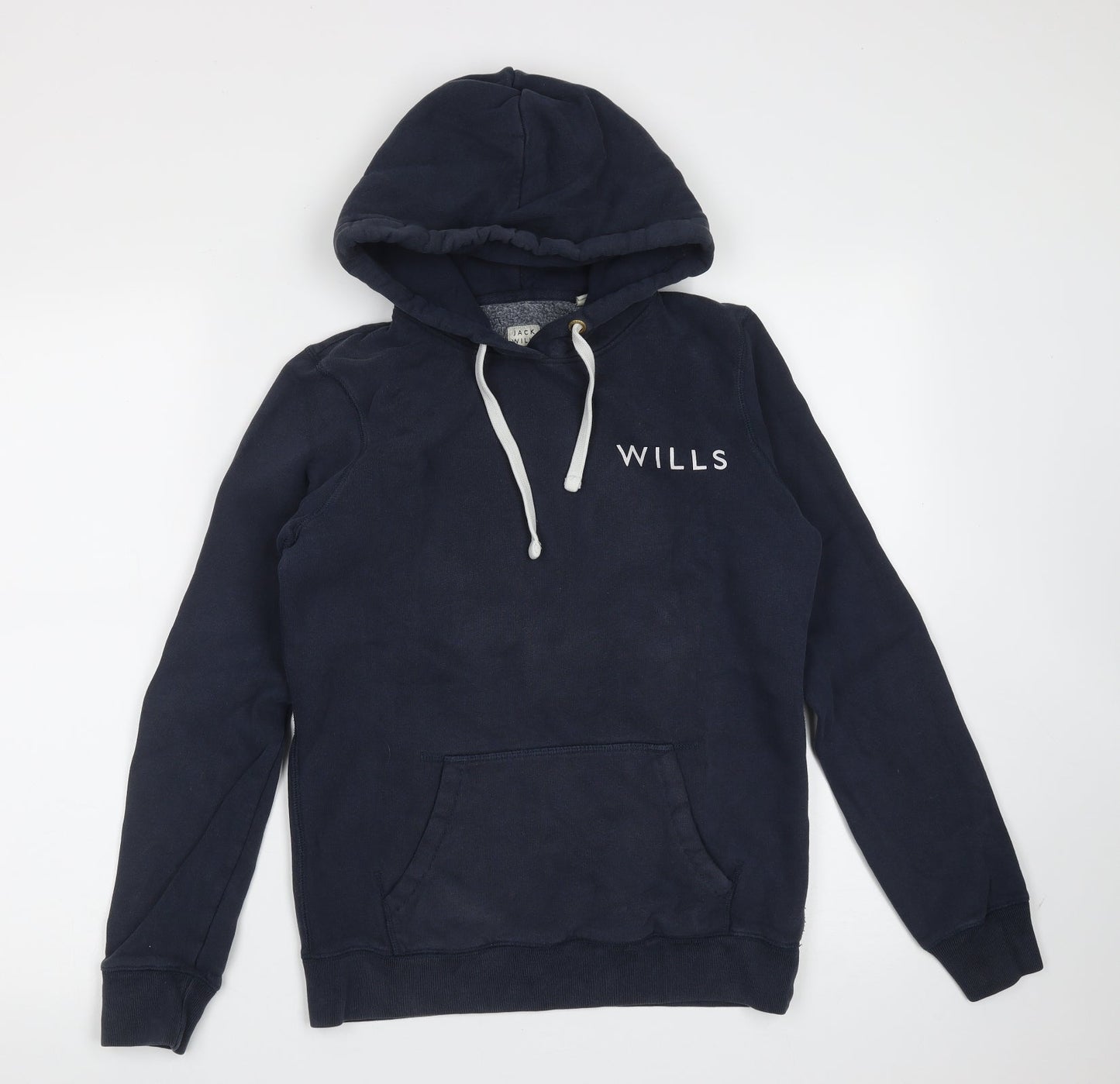 Jack Wills Womens Blue Cotton Pullover Hoodie Size 8