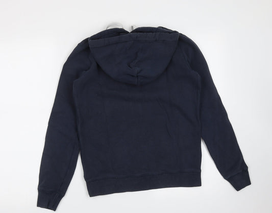 Jack Wills Womens Blue  Cotton Pullover Hoodie Size 8