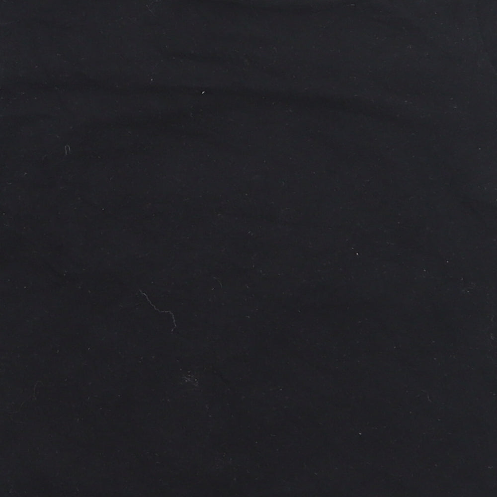 B&M Boys Black Cotton Basic T-Shirt Size 5-6 Years Round Neck