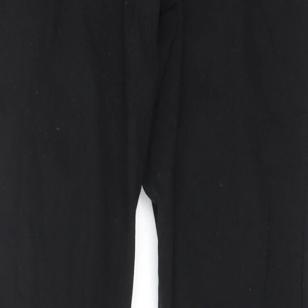 Wardrobe Womens Black Cotton Capri Leggings Size 12 L27.5 in