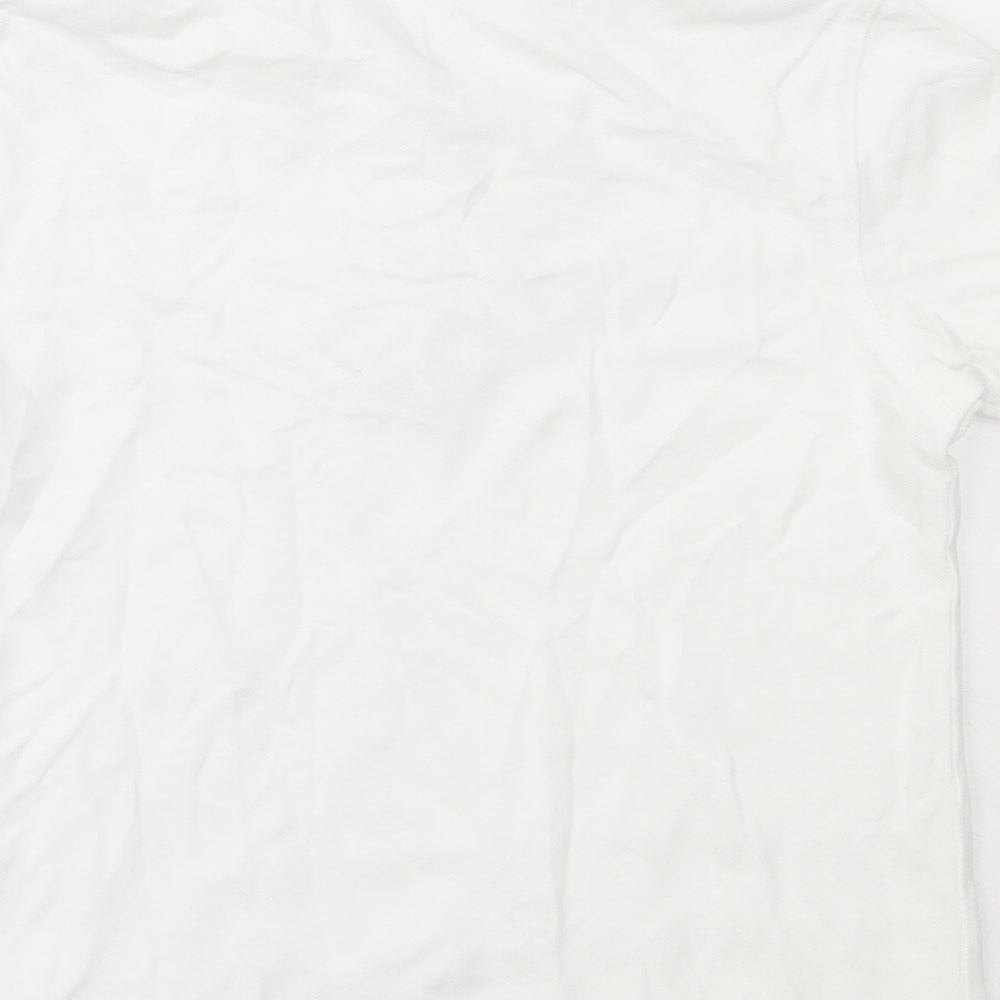 George Boys White Cotton Basic Polo Size 3-4 Years Collared