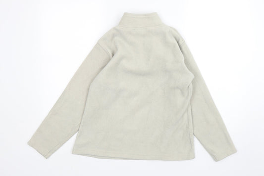 Ladies Womens Beige Polyester Pullover Sweatshirt Size 10