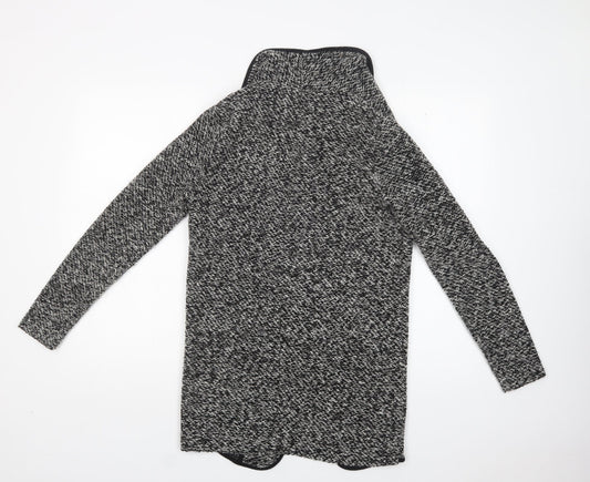 New Look Womens Grey V-Neck Polyester Cardigan Jumper Size 8