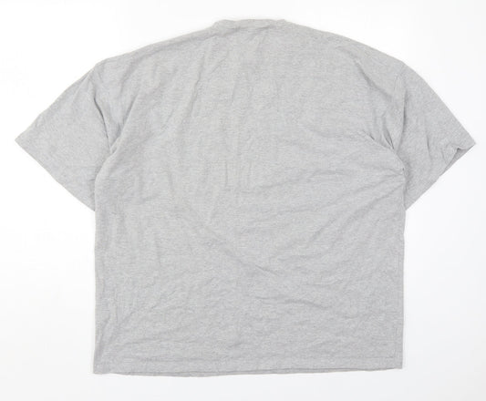 Missguided Womens Grey Polyester Basic T-Shirt Size 8 Crew Neck - New Season