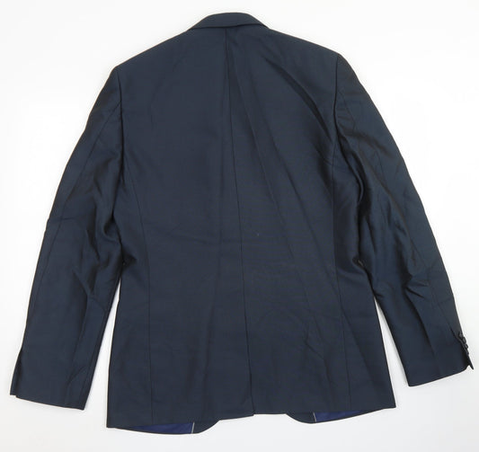Taylor & Wright Mens Blue Polyester Jacket Blazer Size 40