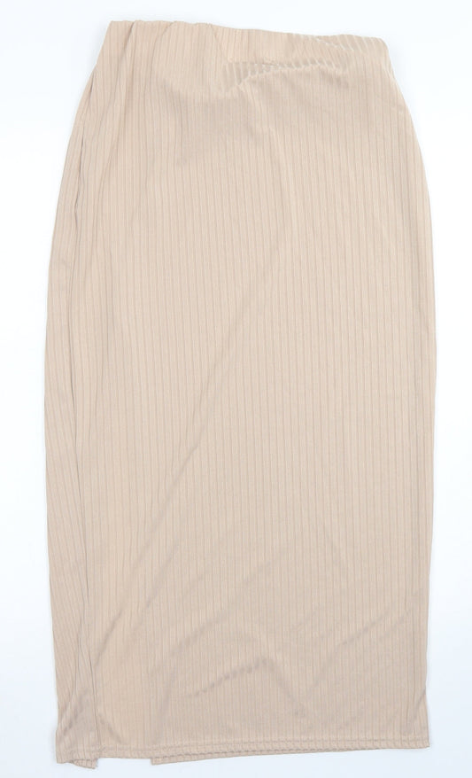 I SAW IT FIRST Womens Brown Polyester Bandage Skirt Size 12
