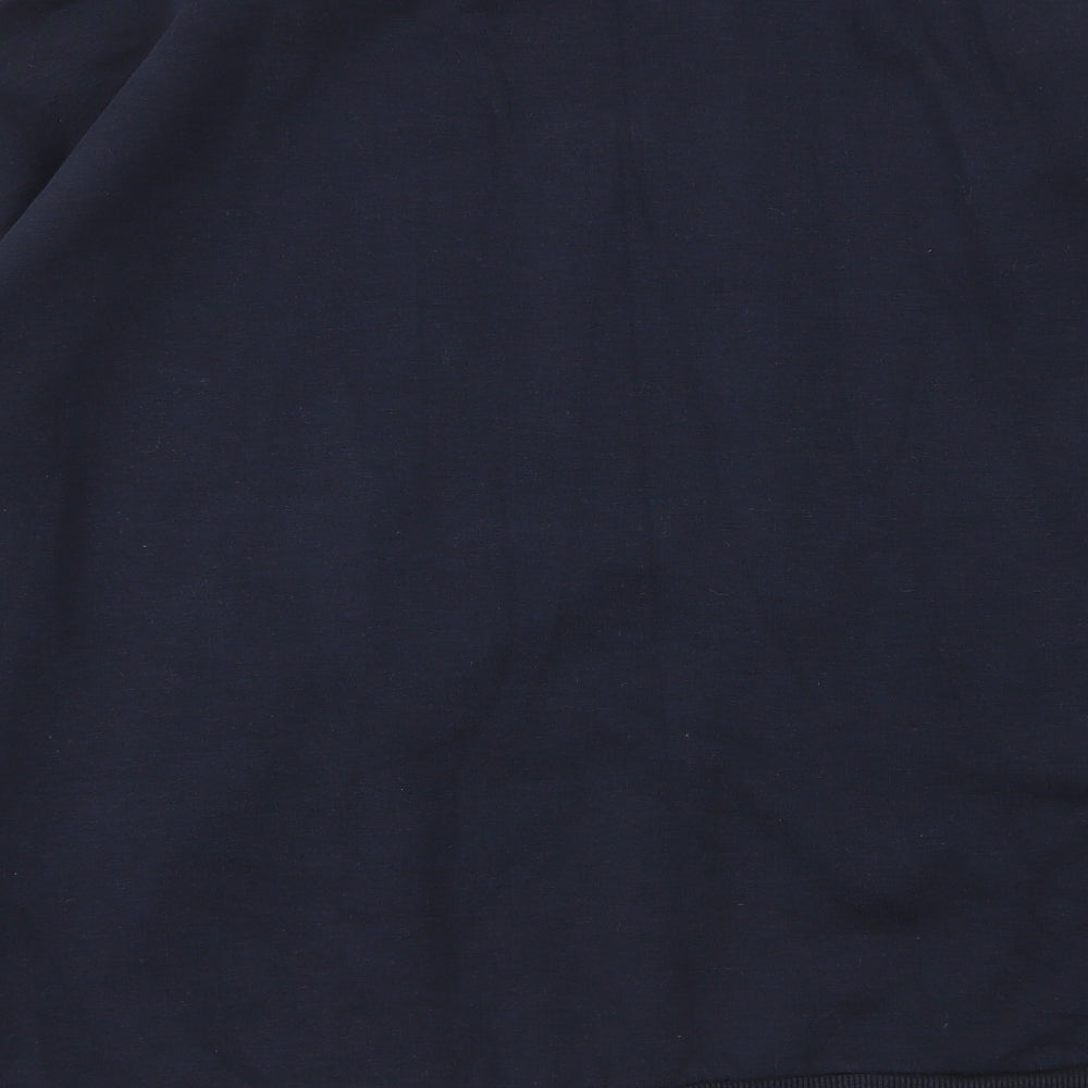 Chelsea Peers Womens Blue Round Neck Cotton Pullover Jumper Size S