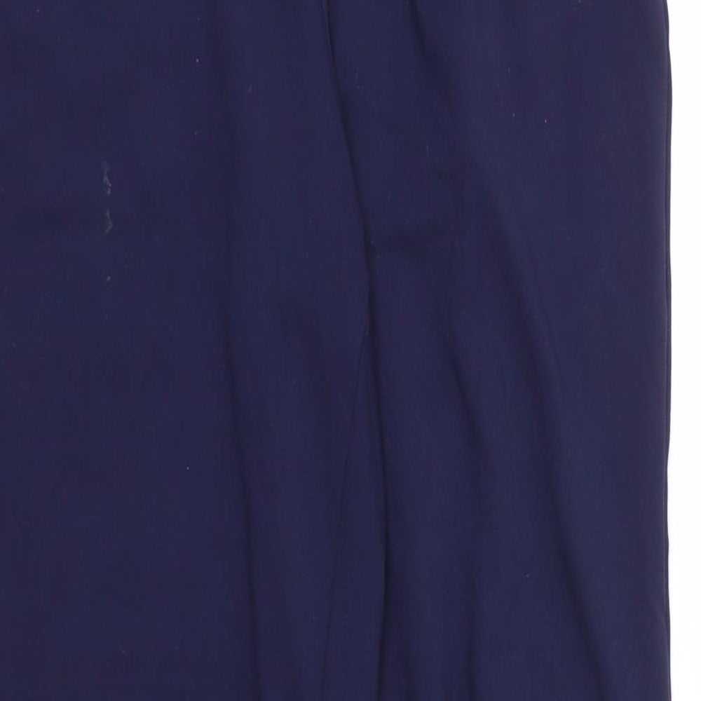 NEXT Womens Blue Polyester Sweatpants Trousers Size 10 L23 in Regular Drawstring