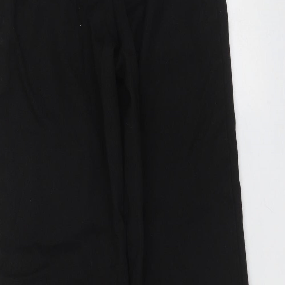 George Boys Black Polyester Trousers Size 8-9 Years Regular Zip - school