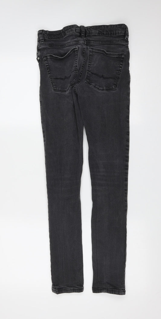ASOS Womens Grey Cotton Skinny Jeans Size 29 in L29 in Extra-Slim