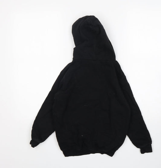 B&C Boys Black Cotton Pullover Hoodie Size 10 Years - Keep Calm and Hug A ginger