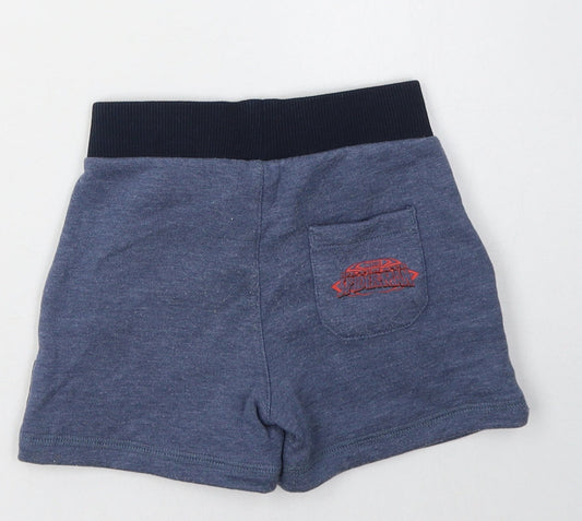 George Boys Blue Coir Sweat Shorts Size 2 Years Regular Tie - Super-Man