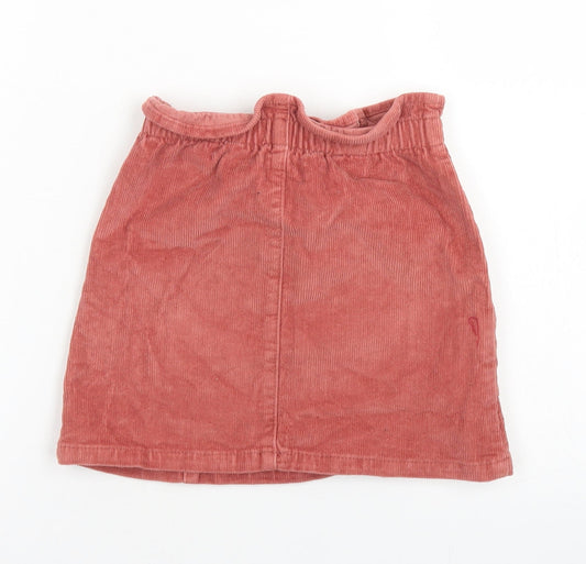 George Girls Pink Cotton A-Line Skirt Size 2-3 Years Regular
