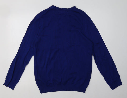 Debenhams Mens Blue Viscose Pullover Sweatshirt Size S