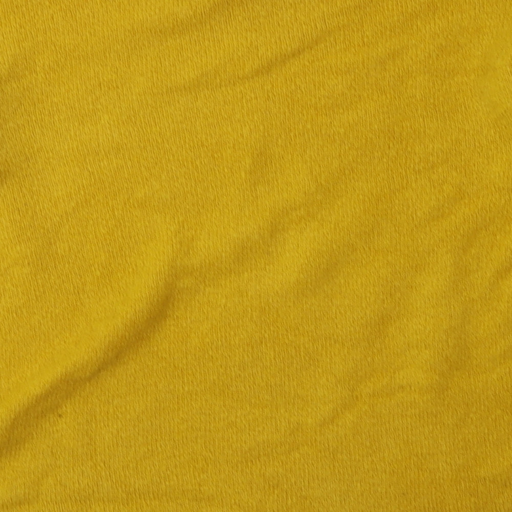 Marks and Spencer Womens Yellow Acrylic Pullover Sweatshirt Size S Pullover