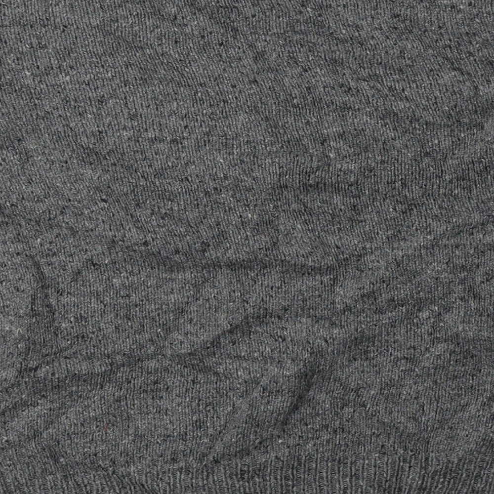 Cedar Wood State Mens Grey Acrylic Pullover Sweatshirt Size L