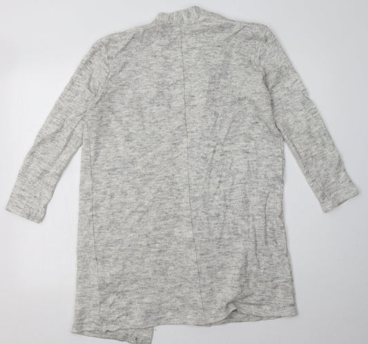 Forever New Womens Grey Collared Acrylic Cardigan Jumper Size S
