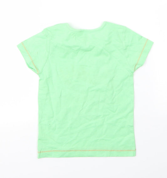 NEXT Boys Green Cotton Basic T-Shirt Size 12 Months Round Neck