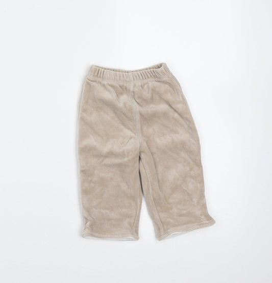 George Girls Beige Polyester Trousers Size 3-6 Months