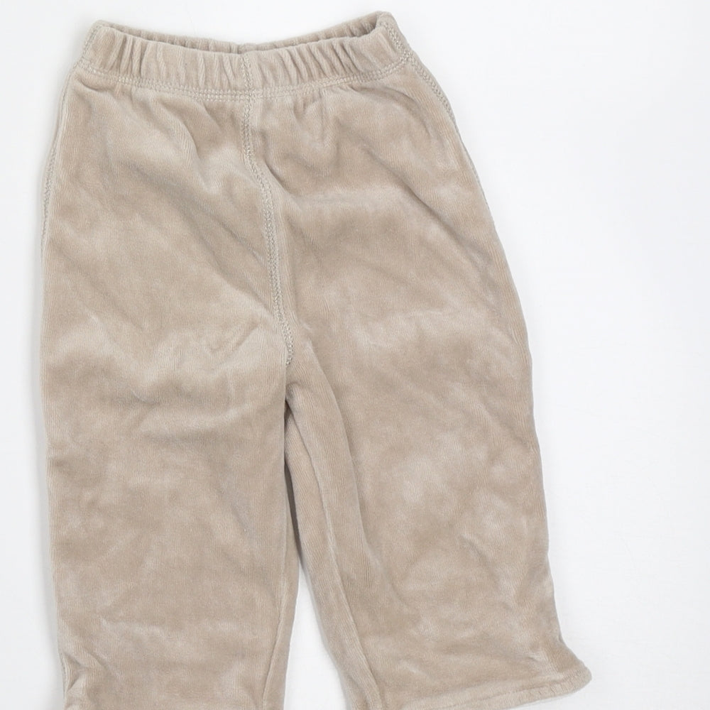 George Girls Beige Polyester Trousers Size 3-6 Months