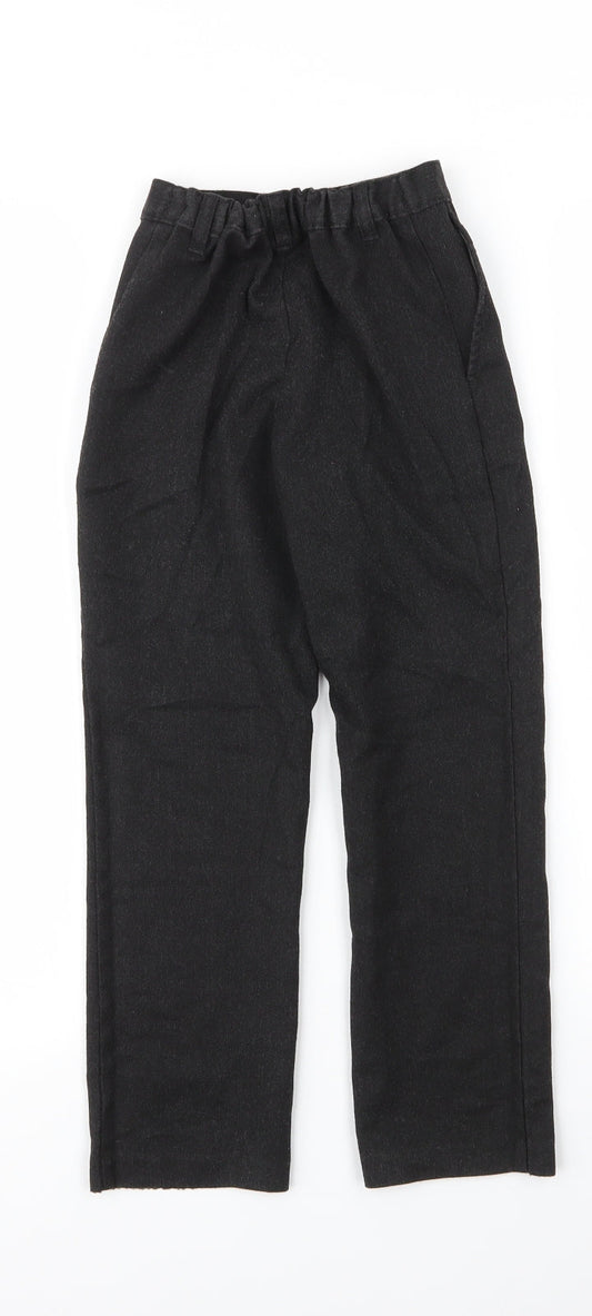 George Boys Grey Polyester Carpenter Trousers Size 6 Years Regular Zip