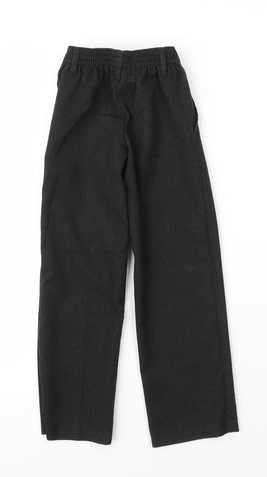 George Boys Grey Viscose Carpenter Trousers Size 5 Years L20 in Regular Zip