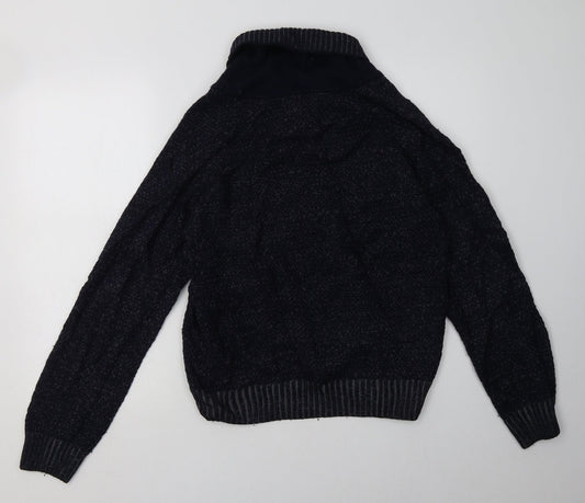 Marks and Spencer Mens Blue Acrylic Pullover Sweatshirt Size M