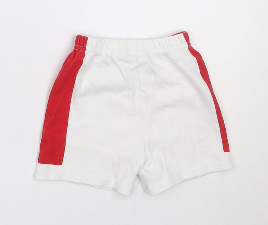 WRU Boys White Cotton Cropped Trousers Size 9-12 Months - Welsh Rugby Union