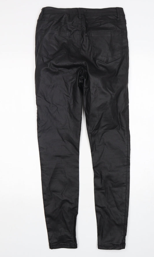 Denim Co Womens Black Viscose Skinny Jeans Size 12 L28 in Regular
