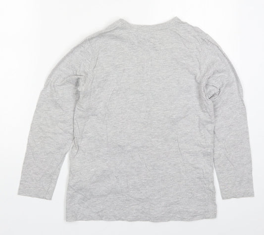 Primark Boys Grey Cotton Basic T-Shirt Size 11-12 Years Crew Neck Pullover - Varsity League Basketball