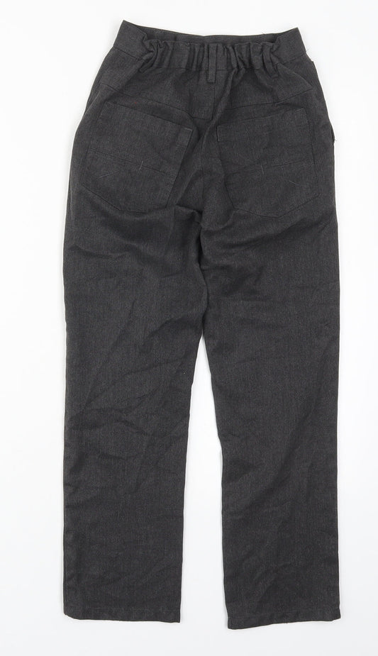 NEXT Boys Grey Polyester Dress Pants Trousers Size 10 Years Regular Button