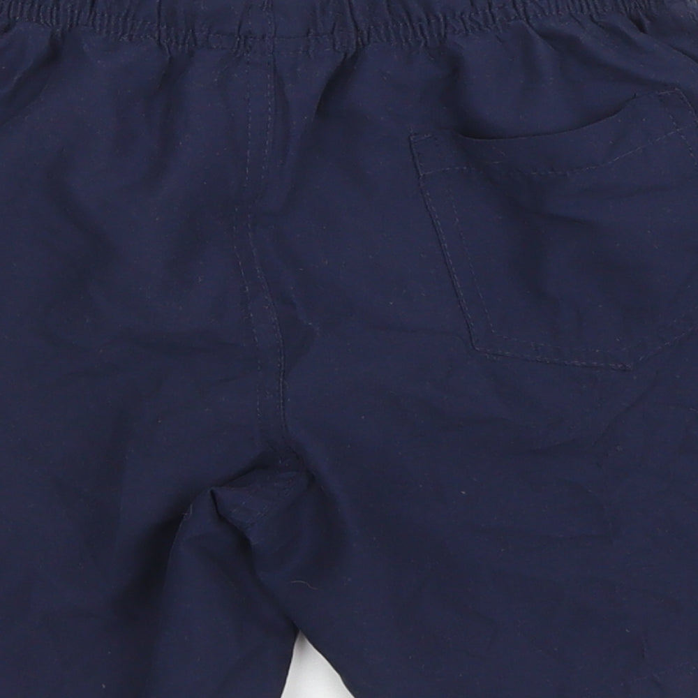 Primark Boys Blue Polyester Utility Shorts Size 9-10 Years Regular Drawstring
