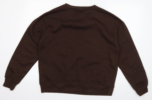 Disney Womens Brown Polyester Pullover Sweatshirt Size 10 Pullover - Bambi