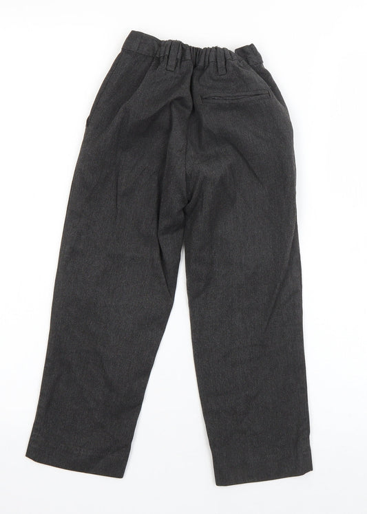 Lily & Dan Boys Grey Polyester Dress Pants Trousers Size 4-5 Years Regular