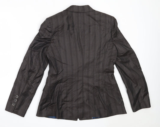 NEXT Womens Black Wool Jacket Blazer Size 12