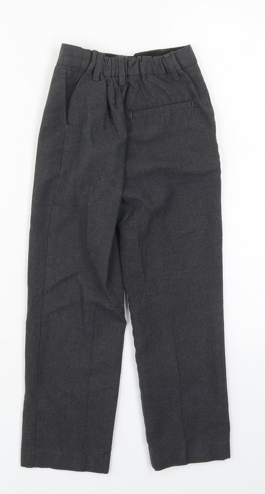 Marks and Spencer Boys Grey Polyester Dress Pants Trousers Size 5-6 Years Regular