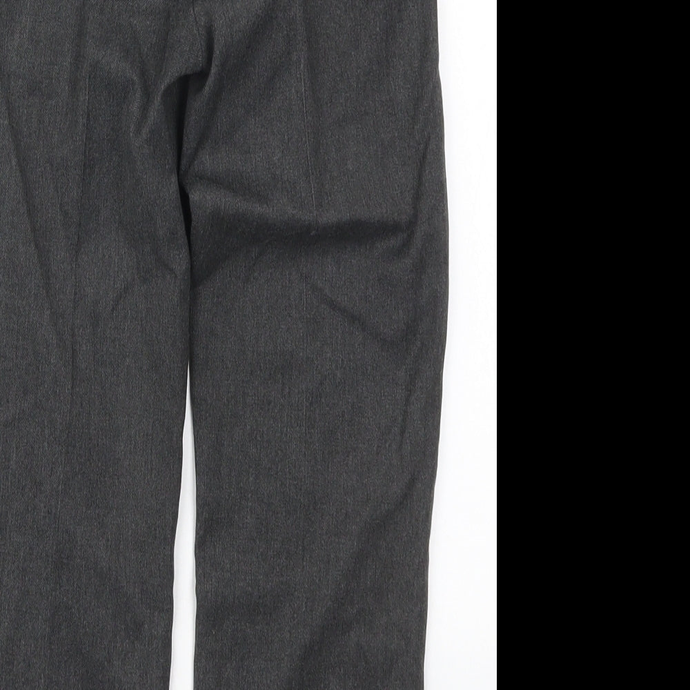 Marks and Spencer Boys Grey Viscose Dress Pants Trousers Size 6-7 Years Regular Hook & Eye