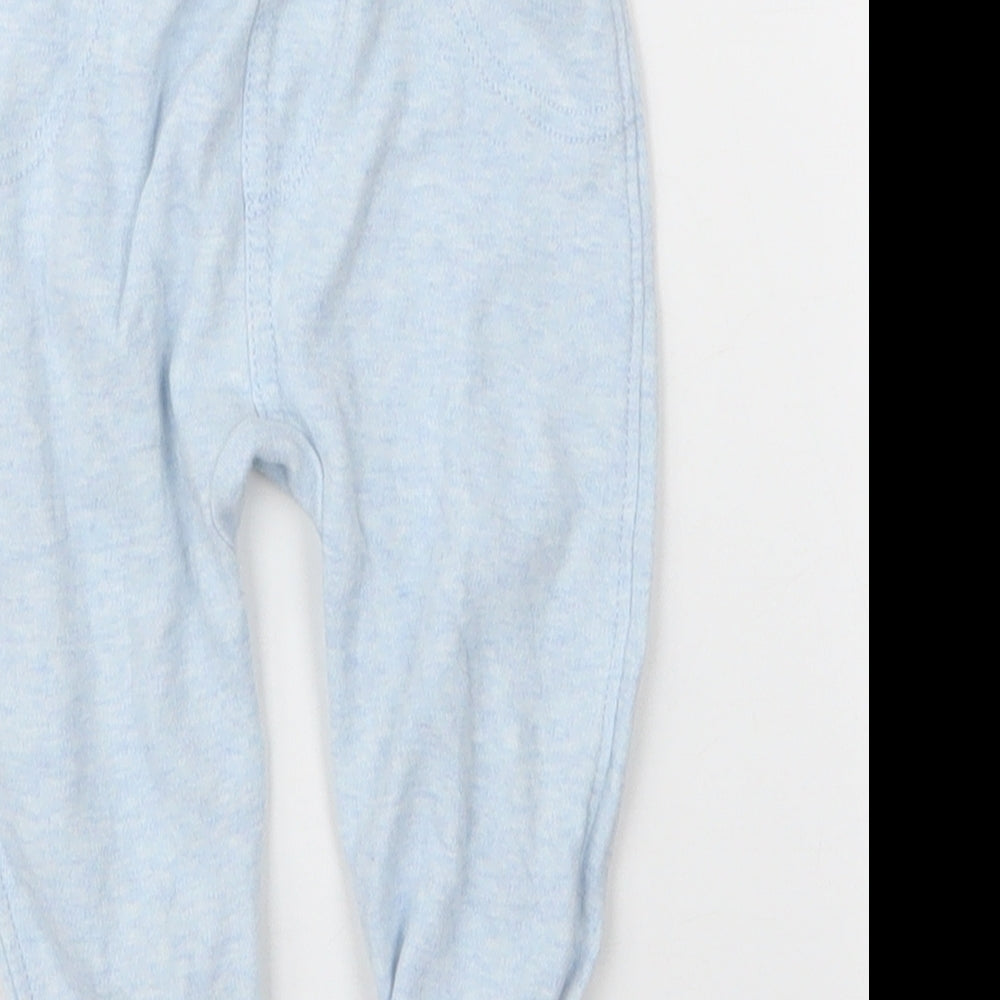 George Boys Blue Cotton Capri Leggings Size 6-9 Months